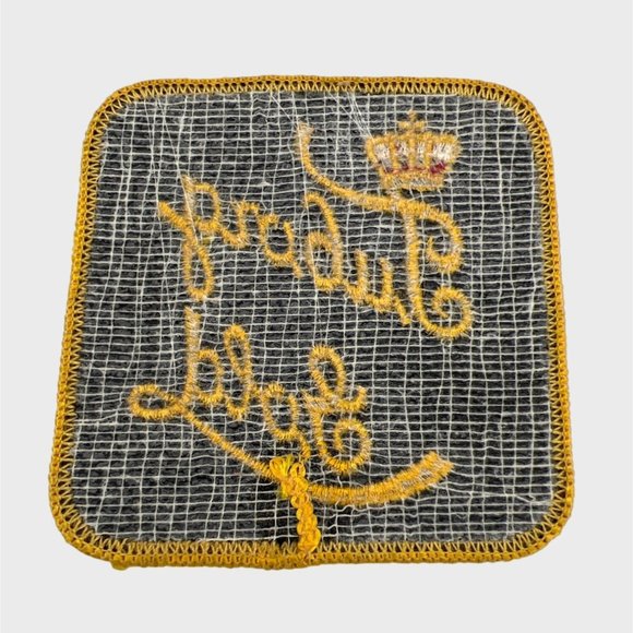 Vintage Tuborg Gold Beer Embroidered Patch Carlsberg Pilsner 3" Black & Gold - Picture 2 of 4